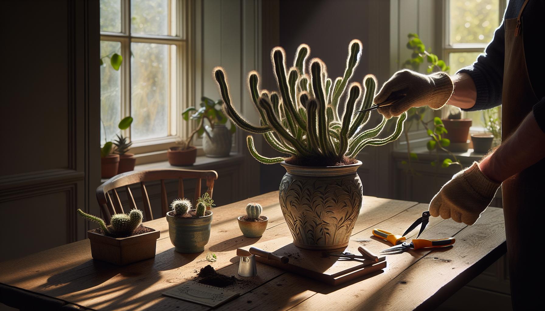 How to Propagate Monkey Tail Cactus? Growing Tips 3 Aftercare: Nurturing Your New Monkey Tail Cactus