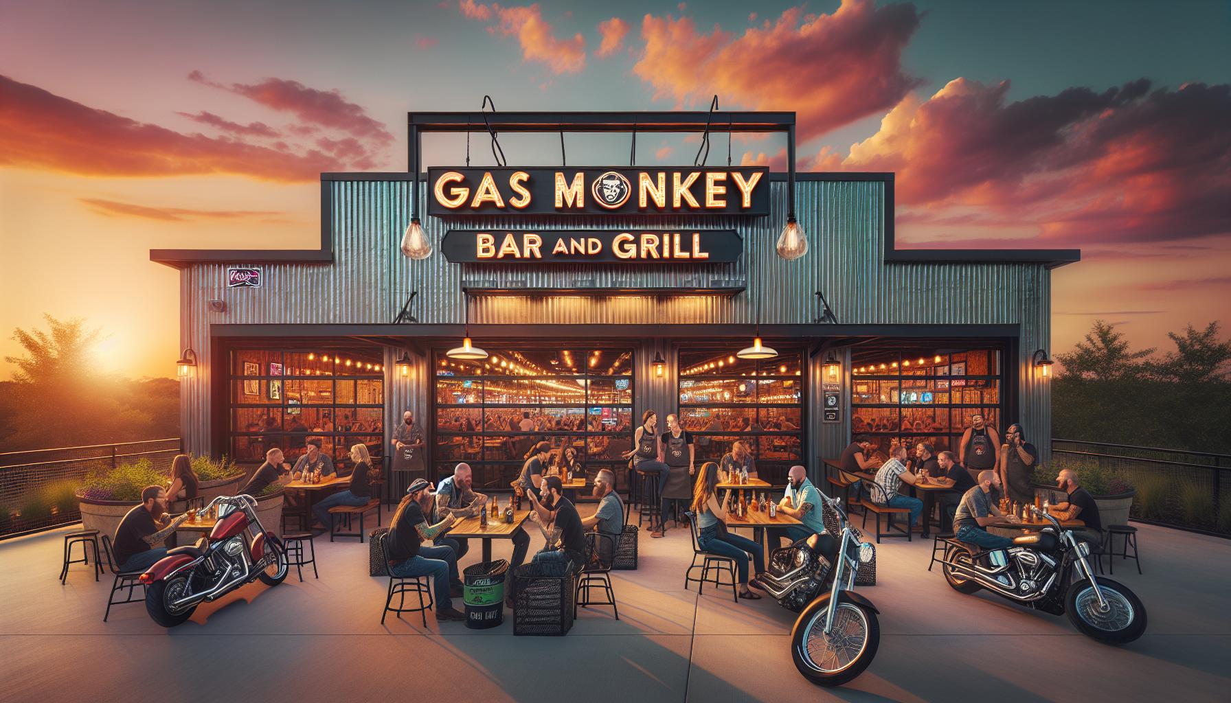Background of Gas Monkey Bar and Grill