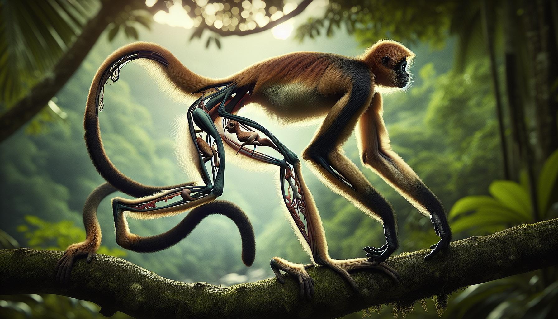 What Does a Spider Monkey Look Like? Physical Features 2 A Closer Look at Spider Monkey Body Structure