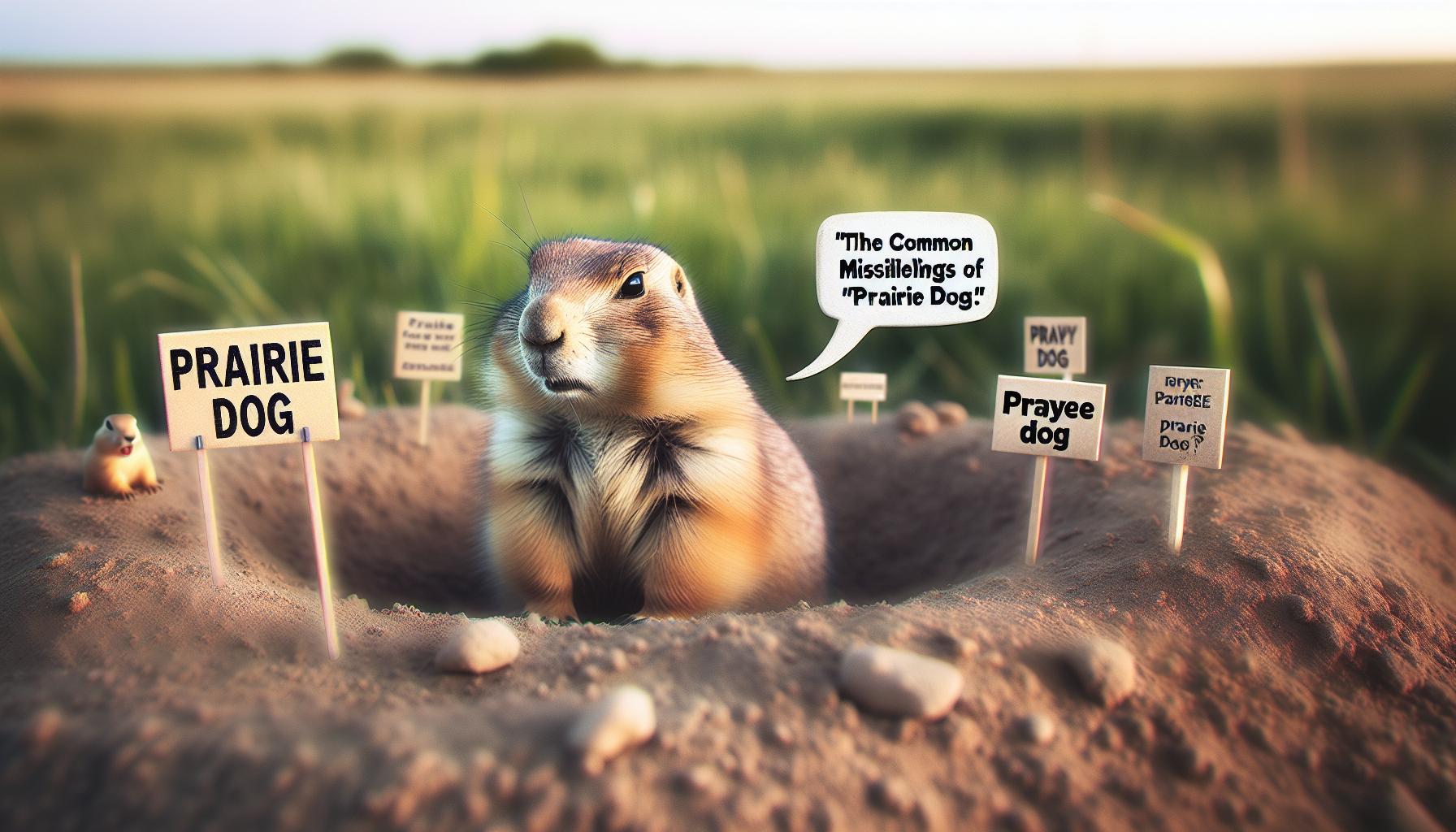 Common Misspellings of Prairie Dog