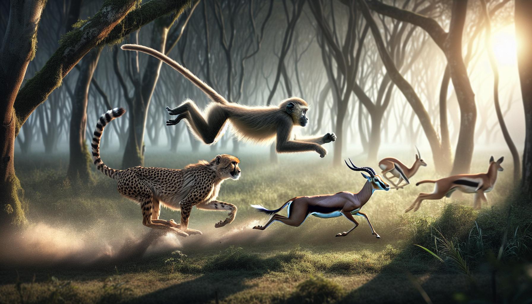 Comparing Monkey Speeds to Other Animals