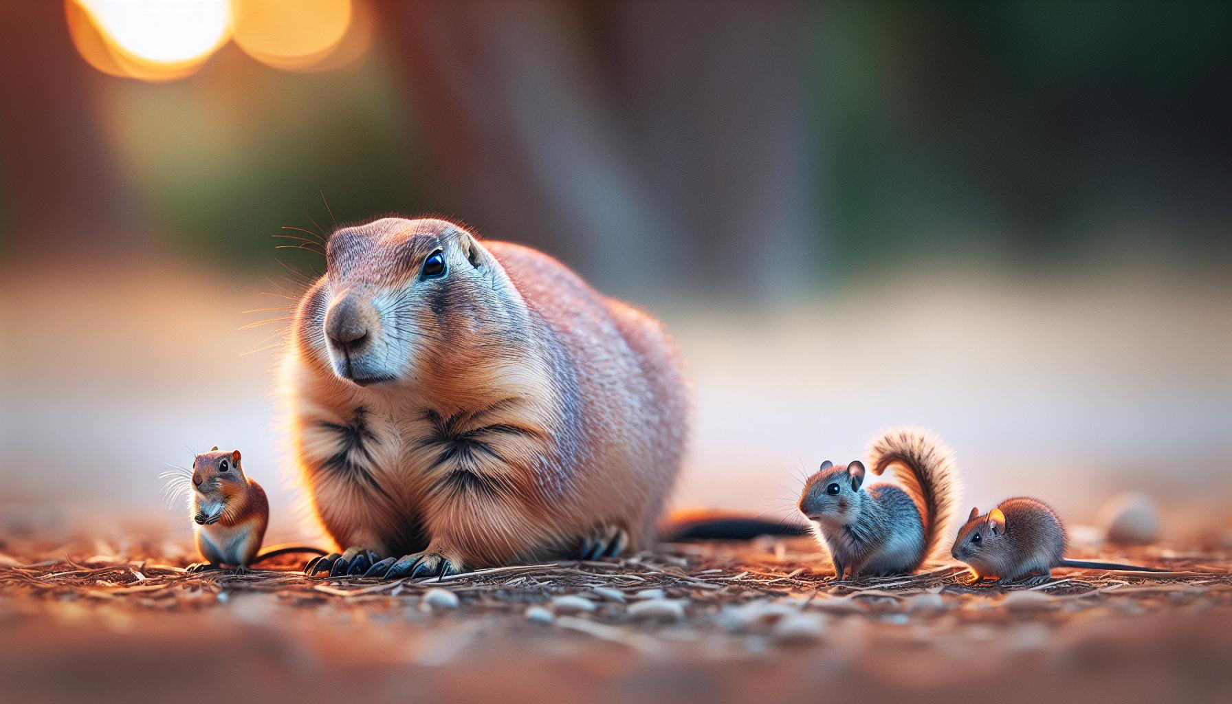 Comparing Prairie Dog Sizes to Other Rodents