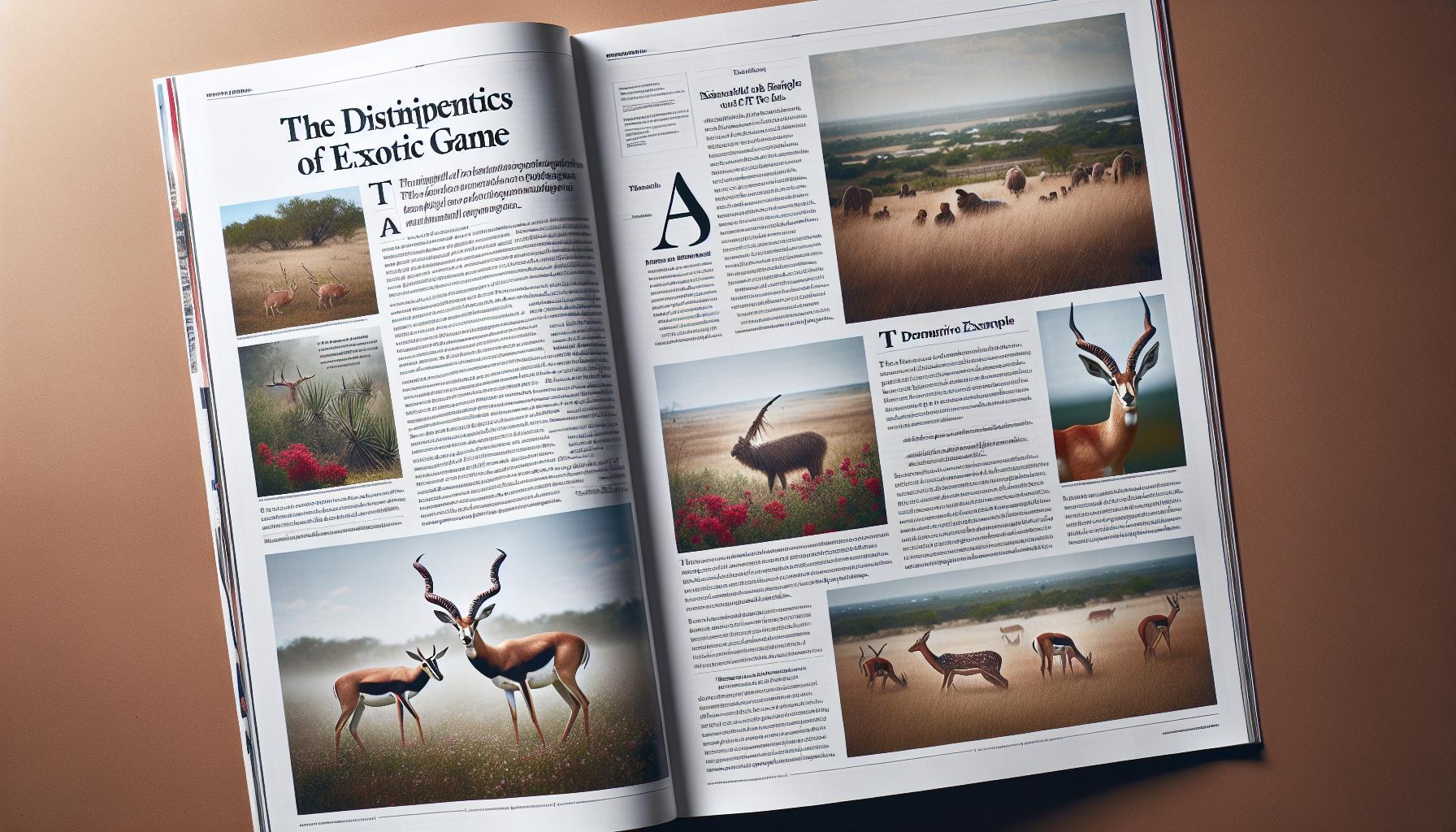 Distinctive Characteristics of Texas Exotic Game