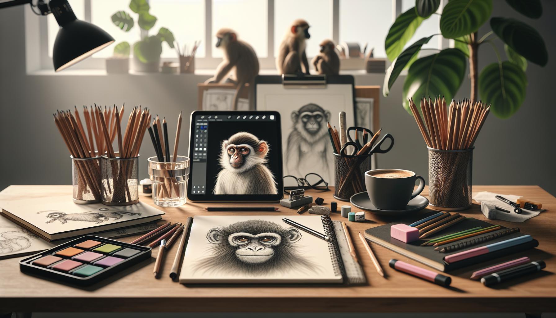 Essential Tools for Drawing Monkeys