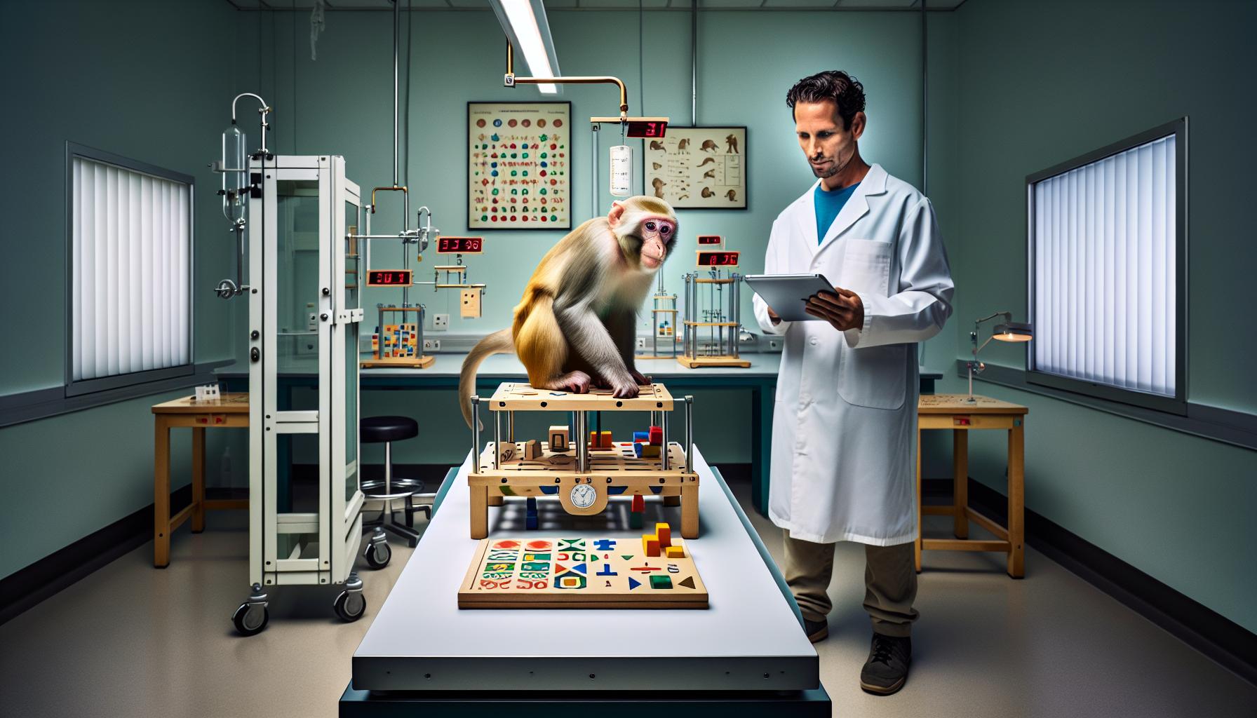 Measuring Monkey Intelligence: Methods and Metrics