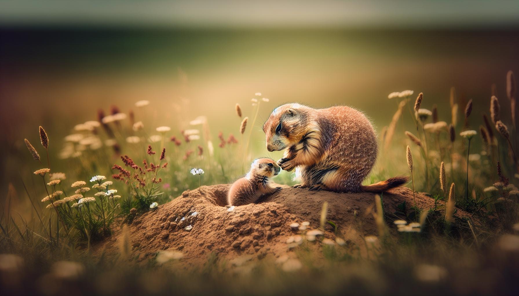 Nurturing Prairie Dog Young: Maternal Care and Development