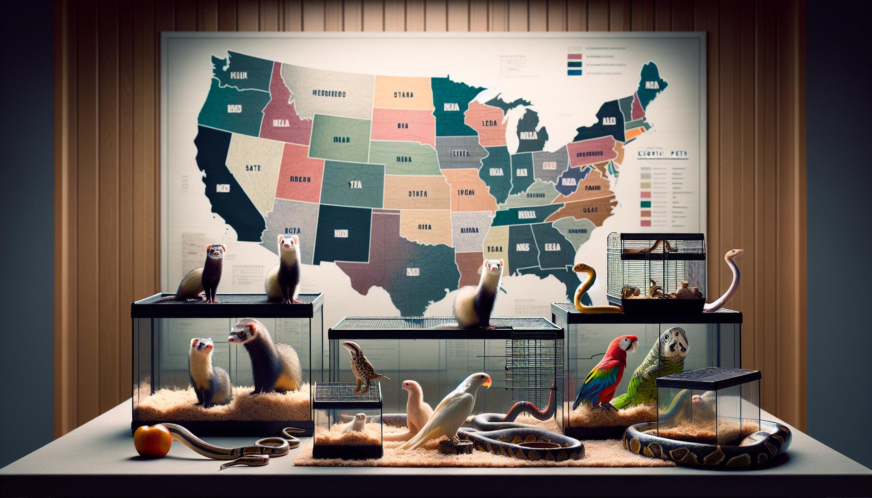 Popular Exotic Pets: Legal Status by State