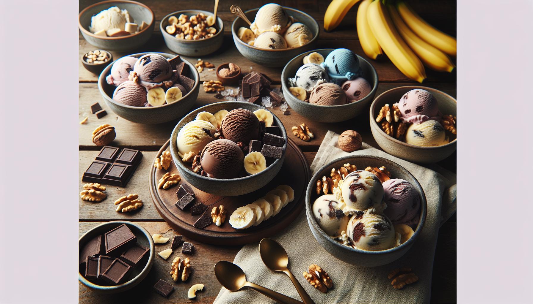 Popular Variations of Chunky Monkey Ice Cream