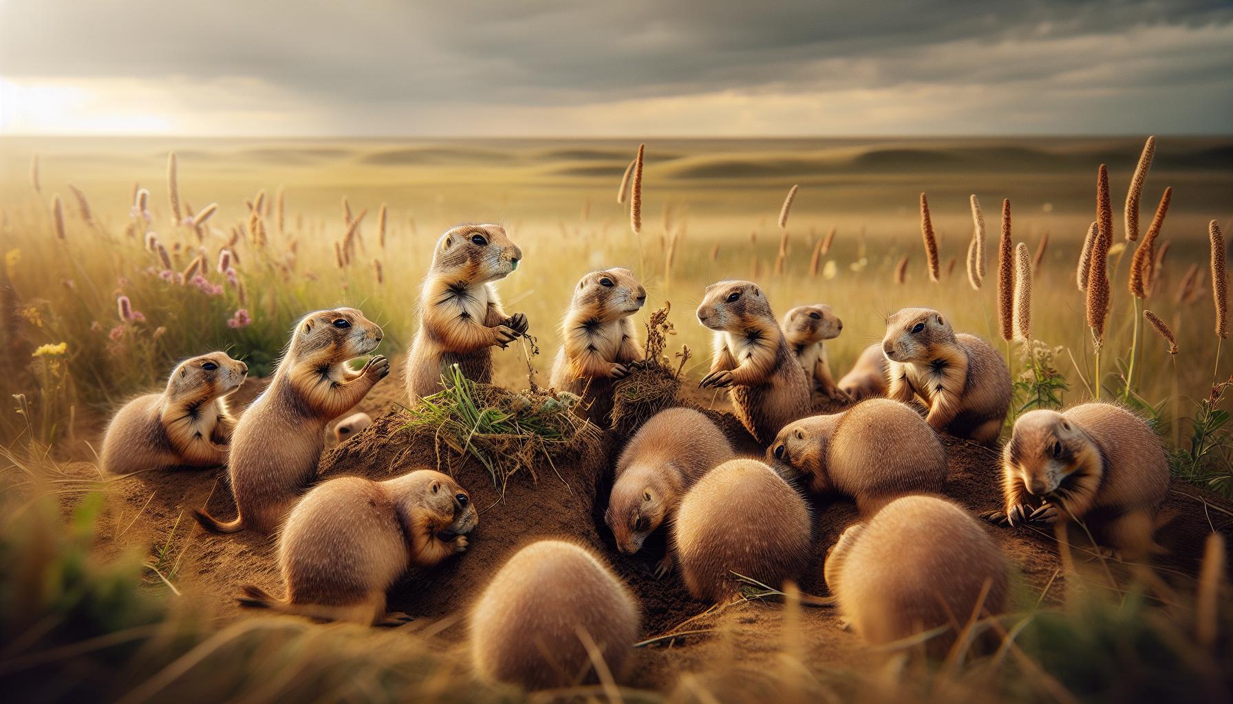 Social Structures and Foraging Behavior in Prairie Dogs