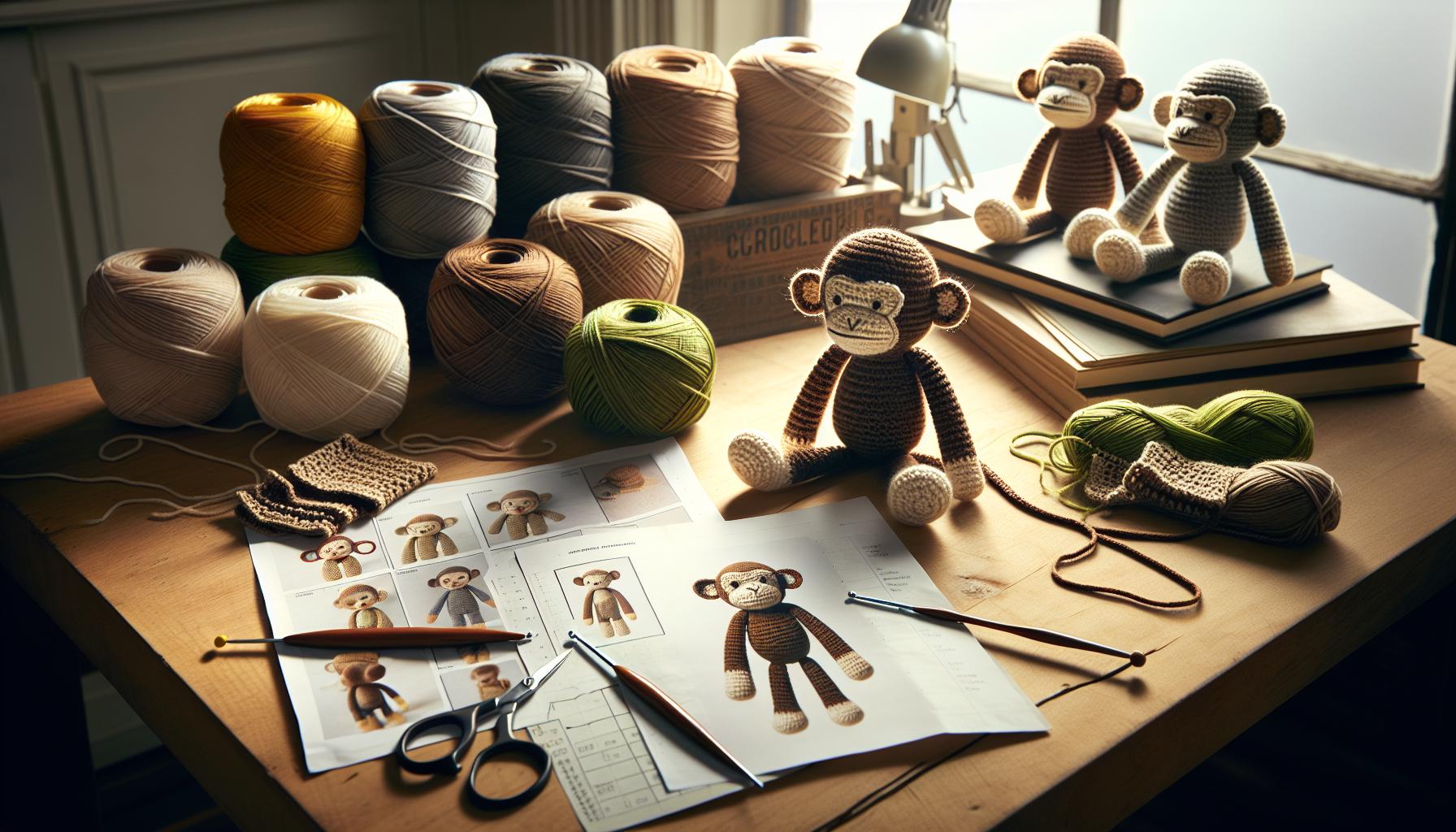 Step-by-Step Monkey Crochet Pattern Instructions