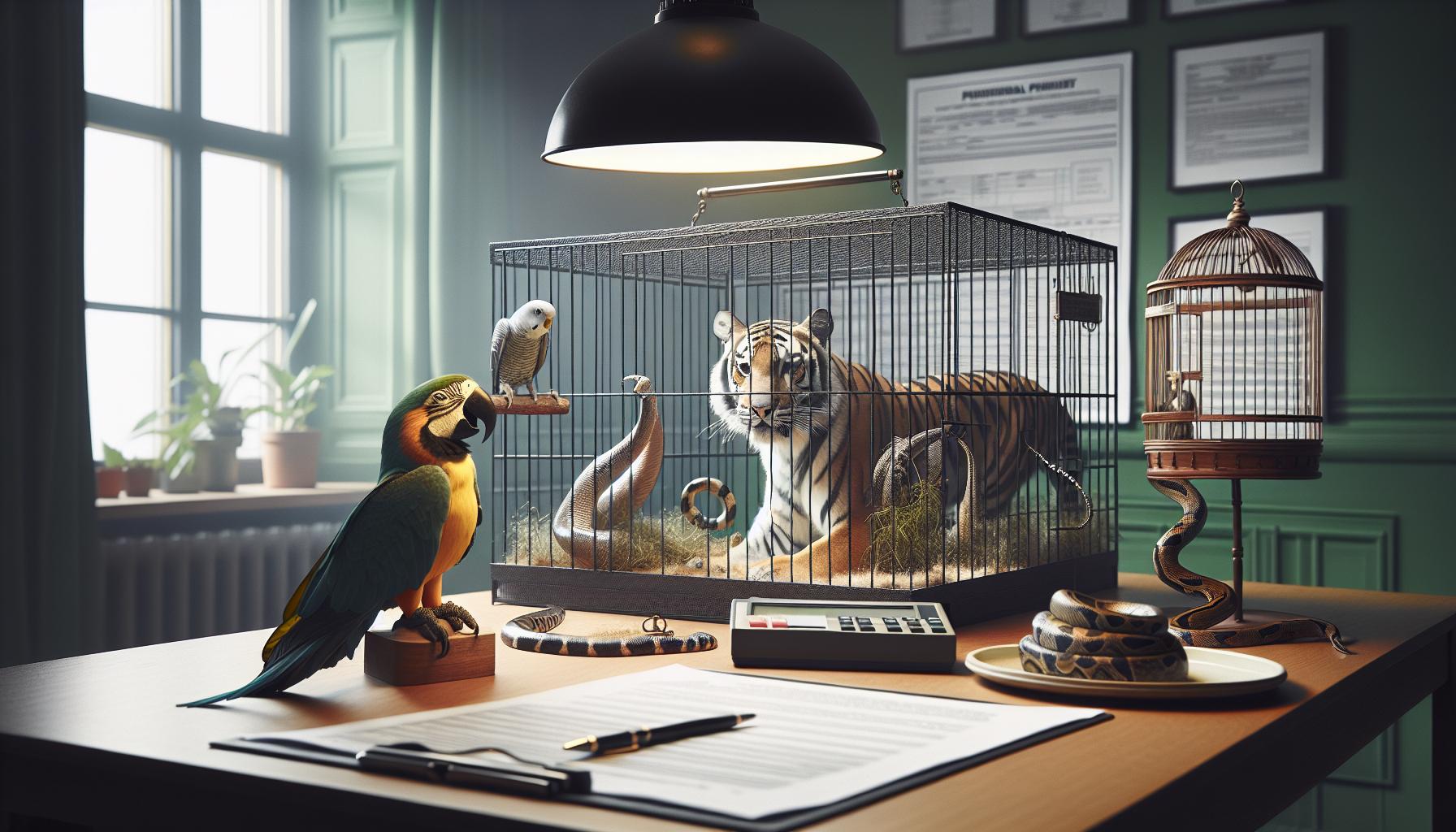 Types of Exotic Animals Requiring Permits