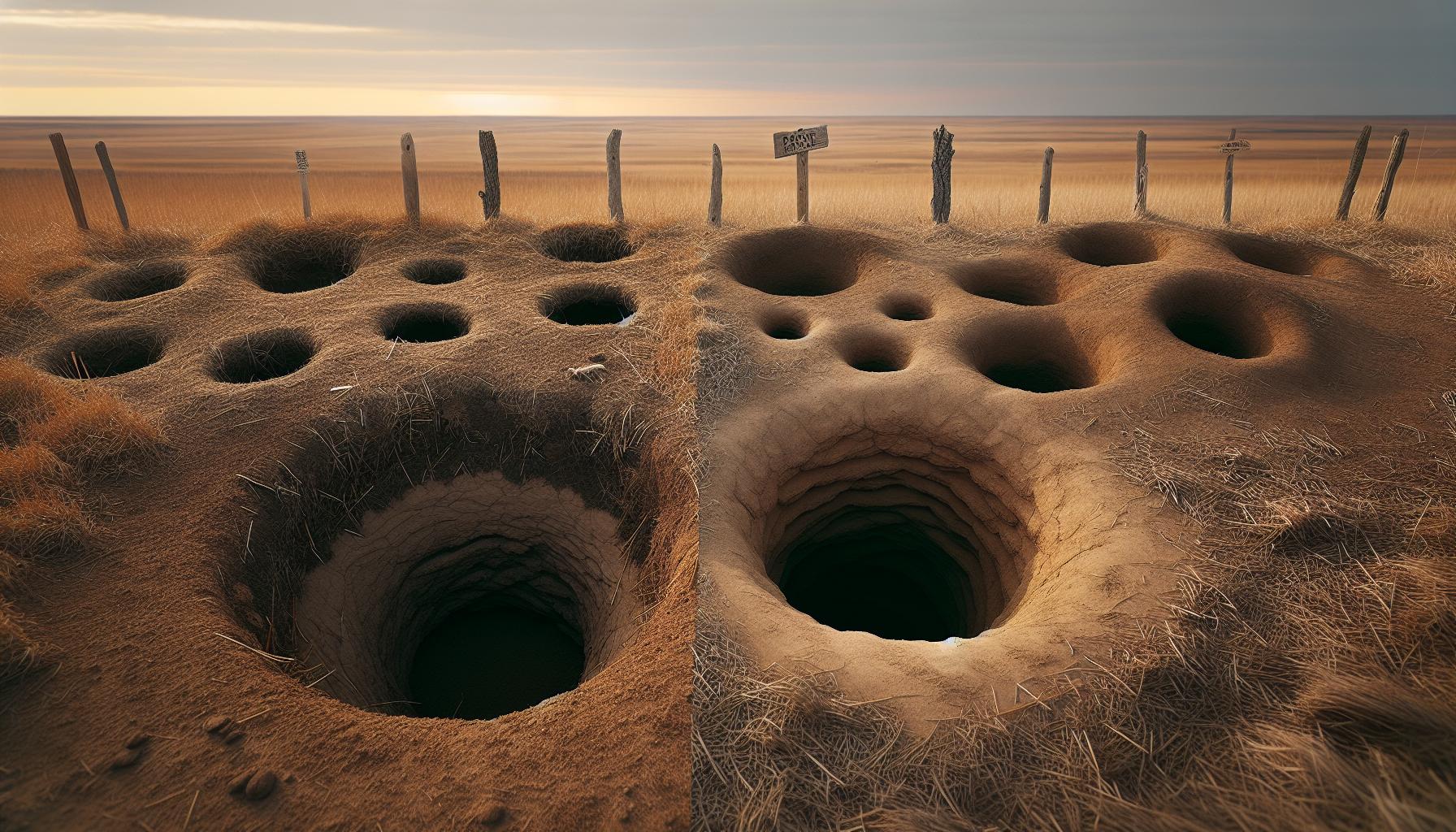Visual Differences: Prairie Dog Holes vs. Other Burrowing Animals